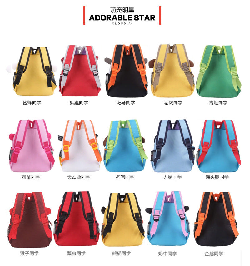 Children's schoolbag nursery school children's schoolbag boys and girls bag children adorable shoulder knapsack custom logo gift bag